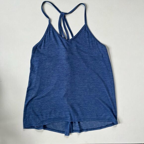 Beyond Yoga Cloud Heather Overlap Swing Tank L - Picture 3 of 7